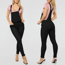 Джинсы женские модные джинсовые повседневные Комбинезоны С Карманами Сексуальные Длинные Комбинезоны Джинсы Mujer S10