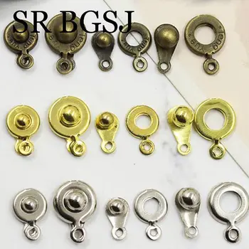

Free Shipping 500pcs Jewelry diy Accessories DIY Gold Plated DIY Snap Connector Findings Clasp 1-Strand