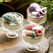 Ice Cream Goblets Scented Candles To Help Sleep Lovely Create Romantic Atmosphere Table Setting Home Decorations