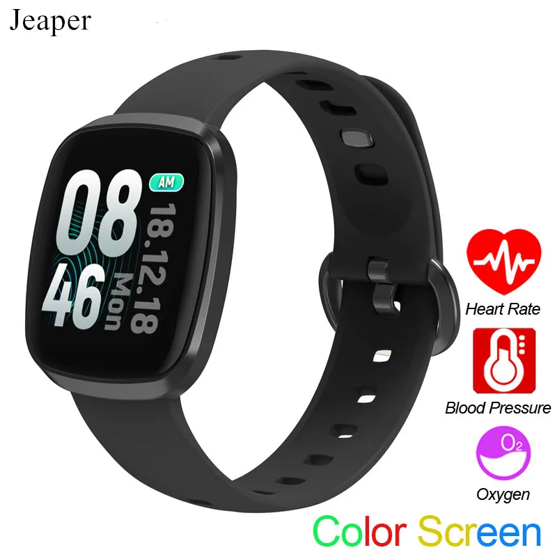 

Jeaper Smart Watch GT103 Men Color Sports Band Heart Rate Bracelet Blood Pressure Monitoring Fitness Tracker Women Wristwatch