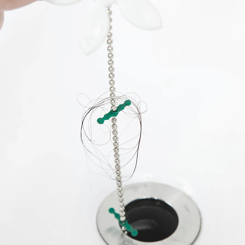 Канализационные крючки для чистки инструмент цветок бисера цепь дизайн раковина