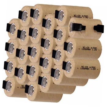 

hot sell Real capacity 24 pcs 4/5 SC battery 4/5 SubC battery Rechargeable Battery 1.2V 1200mAh ni-cd power bank Ni-Cd