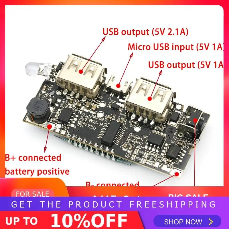 Автоматическая защита! Два порта USB 5V 1A 2.1A мобильный Мощность банка 18650 Литий Батарея Зарядное устройство цифровой доска ЖК-дисплей зарядный модуль