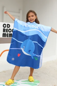 

INS Hooded Towel Microfiber Bath Towel with Hood for Kids Adult Floral Cartoon Wearable Beach Wrap Blanket Wearable Beach toalla