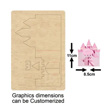 

Metal cutting dies for scrapbooking castle wooden die cut laser punched mold card making craft 2020 New cutting die