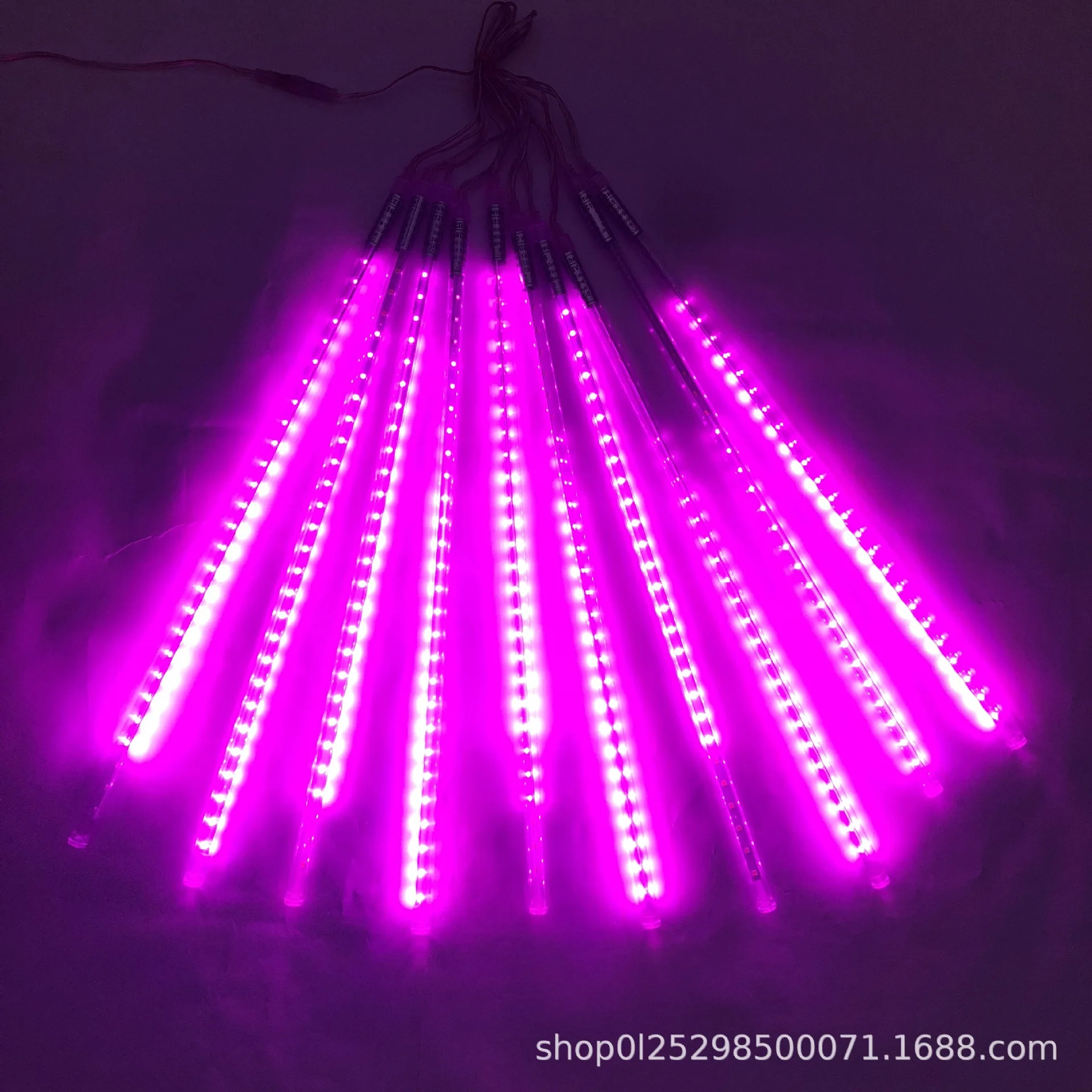 30/50/80cm Outdoor Meteor Shower Rain 10 Tubes LED String Light Waterproof For Tree Christmas Wedding Party  Holiday Decoration 5