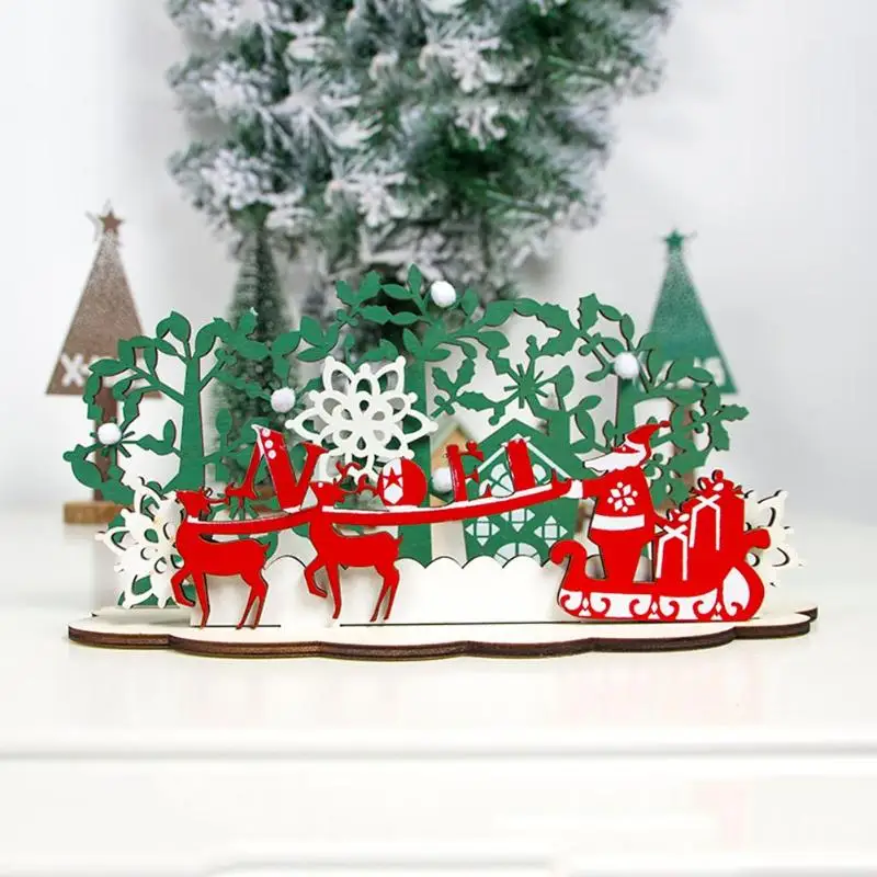 Рождественские поделки сращивания ремесла Санта Клаус Лось Ангел колесо
