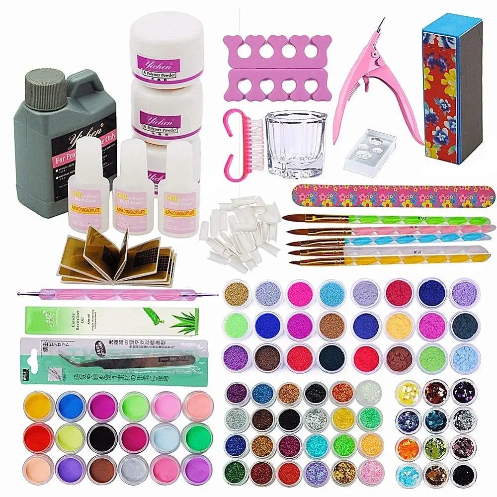 1x UV Gel-white Gel-Pink Gel-Clear Cleanser Plus Top Coat Nail Brush primer acrylic powder | Красота и здоровье