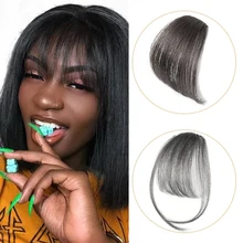 Allaosify, 4 вида цветов, заколка для волос, челка, аксессуары для волос, синтетическая имитация челок, накладные волосы на заколках