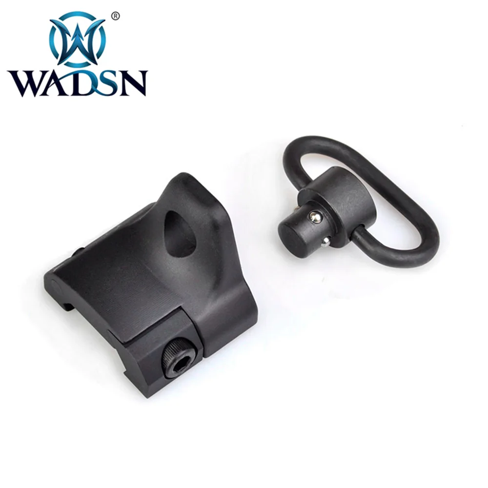 WADSN Тактический Ручной упор с QD Sling поворотные крепления GS gear Sector Rail Mount 20 мм Weaver Rails Base ME04008 охотничья оптика - Цвет: BK