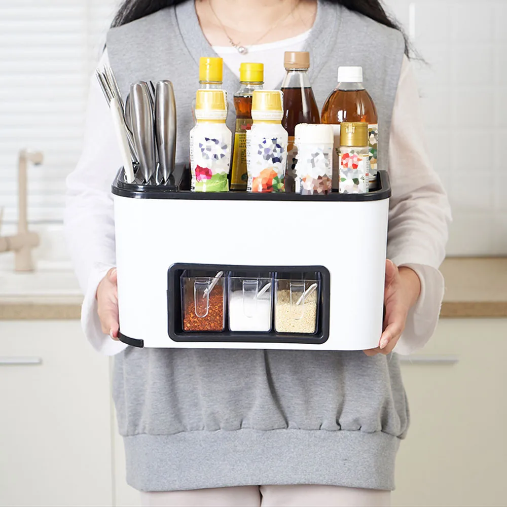 Storage Boxes Kitchen Supplies Storage Rack Seasoning Storage Box