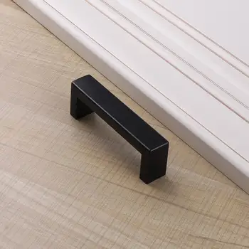 Probrico matte black cabinet handles knobs Long Furniture Pulls Kitchen Cupboard Wardrobe Chest Drawer Modern Nordic Handle pull