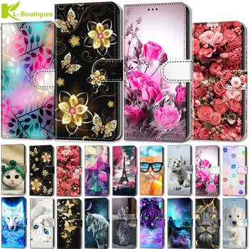 Перейти на Алиэкспресс и купить Чехол с узором для Alcatel 3X, 2019, 5048U 5048Y, чехол для alcatel3X 3X2019, 5048, чехол для телефона, откидной кожаный защитный чехол, fundas