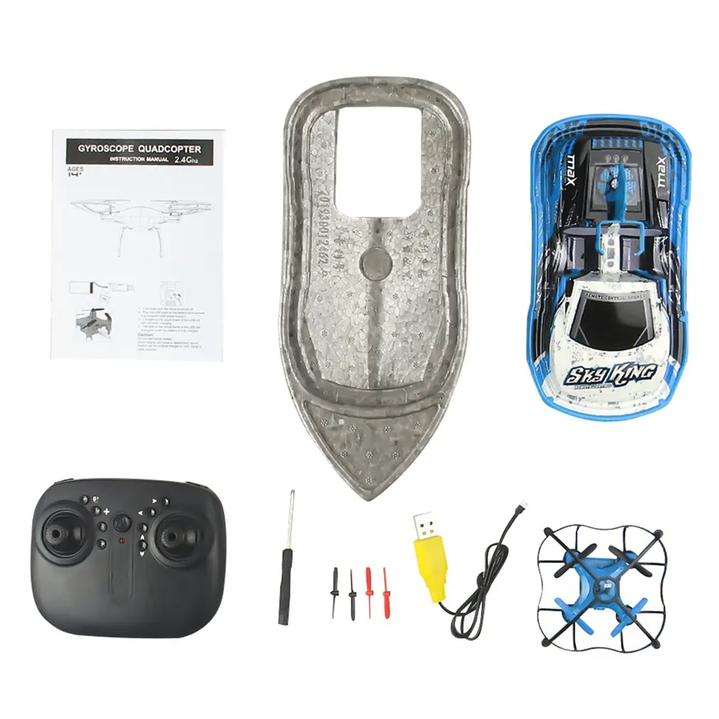 

3 In 1 RC Drone Quadcopter/Vehicle/Hovercraft Boat Drone 360-degrees Flip Traffic Jam Drone Helicopter Water Racing Boat Drone