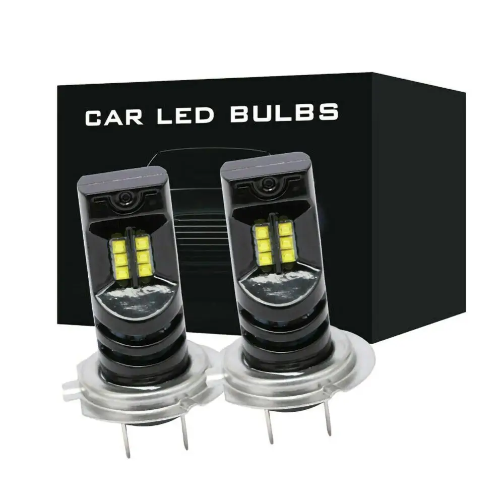 

2pcs 6000K 55W Waterproof White H7 LED Bulb Canbus Car Headlight Fog Light Lamp