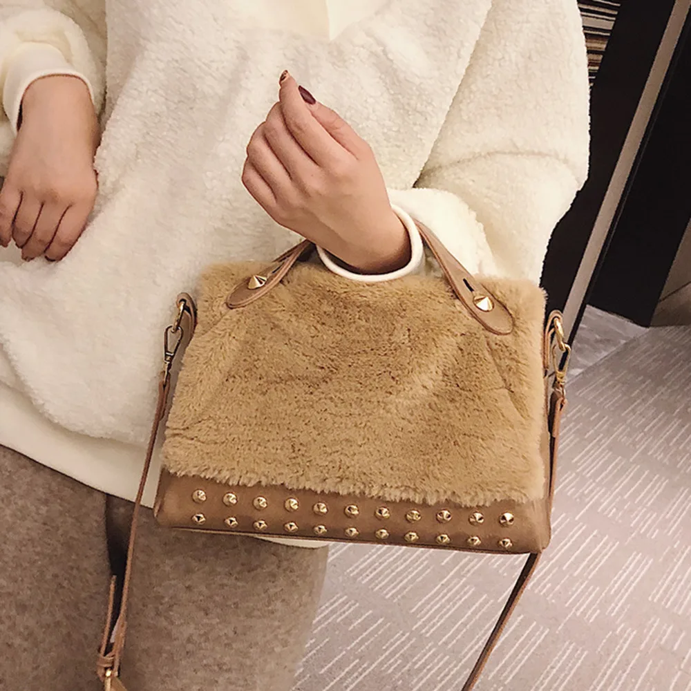 

Velvet Bowling Rivet Velour Luxury Channels Handbags Women Totes Messenger Plush Leather Designer Crossbody Shoulder Fashion Bag