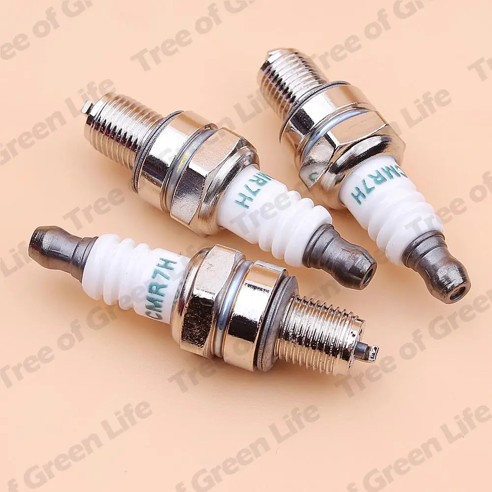 Spark Plug For Stihl Honda Robin Mitsubishi Makita 4 Stroke Trimmer Brushcutter Blower Engine CMR7H 3pcs/lot brush cutter engine gasoline engine
