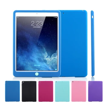 

Kids Drop Resistance Silicone Case For iPad Air 1 /2 9.7 Rugged ShockProof Soft Bumper Cover For 2018/2017 iPad 9.7 inch Tablet