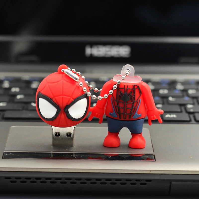 Флеш-накопитель usb Spiderman, 128 ГБ, usb флешка, Халк, флешка, 64 ГБ, 32 ГБ, 16 ГБ, флеш-накопитель, 8 ГБ, 4 Гб, usb флеш-накопитель 2,0 Comic hero, флеш-диск