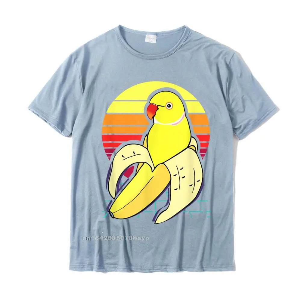Funny Cotton Fabric Street Tops Shirts Designer Short Sleeve Men T-Shirt 3D Printed Summer/Fall Tshirts Crew Neck Aesthetic Vaporwave Banana Indian Ringneck Birb Parrot T-Shirt__987. light