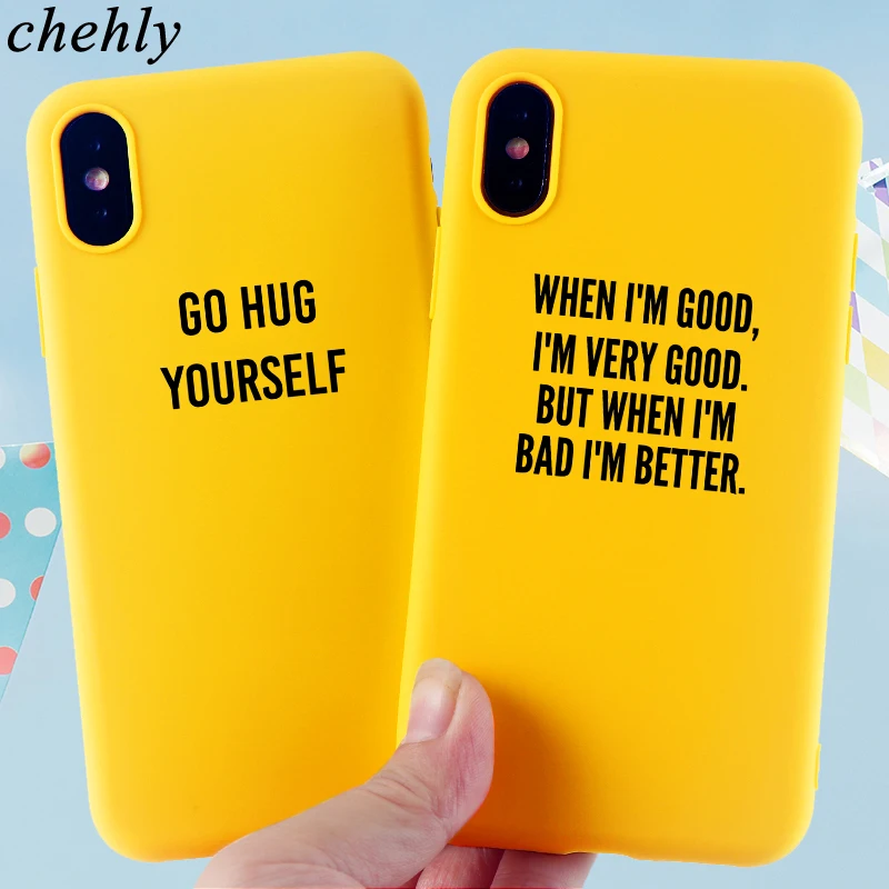 Забавный чехол для телефона с надписью iPhone 6s 7 8 11 Plus Pro X XS MAX XR модные чехлы мягкие