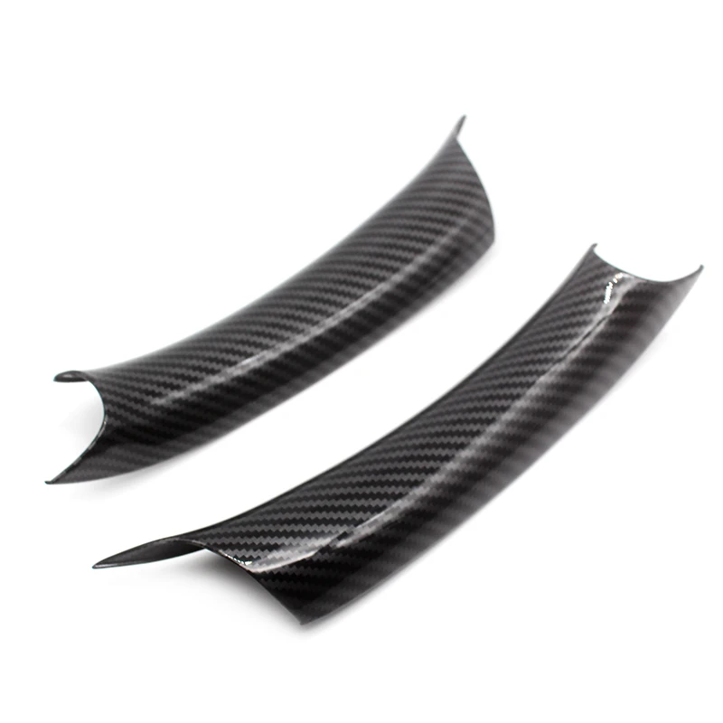 Car Styling Interior Carbon Fiber Texture Door Pull Handle Protective Cover Trim For BMW X5 X6 E70 E71 F15 F16