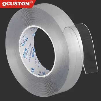 

5+3m Traceless Magic Nano Transparent Washable Adhesive Tape Sticker Disks-Glue Removable Adhesive Double- Sided-Tape Super Glue