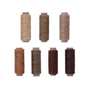 

MIUSIE Leather Waxed Thread Cord 150D 50M DIY Hand Polyester Stitching Thread Multicolor For DIY Handicraft Sewing Tools