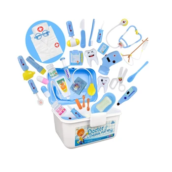 

35Pcs Children Pretend Doctor Role Play Medical Toy With Doctor Outfit Training Toy For Children Educational Toys Birthday Gift