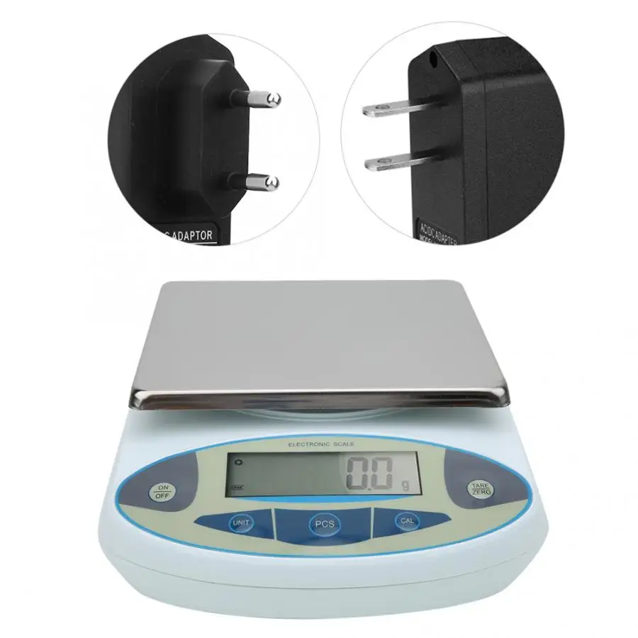 

HighPrecision 10kg 0.1g Electronic Balance Lab Analytical Scale Digital Accurate Balance 100-240V