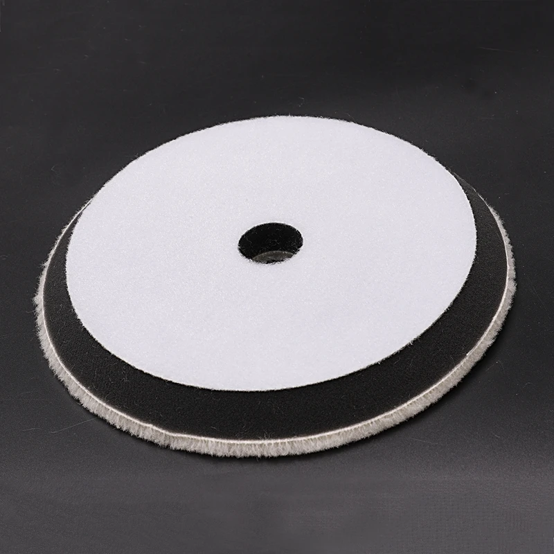 2 pieces of 7 inch wool car polishing pad kit for care cleaning and polishing machine
