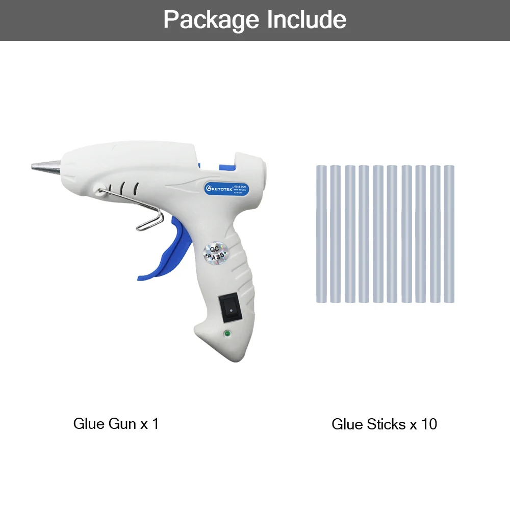 110-240 в 30 Вт 20 Вт термоплавкий клеевой пистолет с вилкой для ЕС и США, клеевой пистолет для домашнего творчества, инструменты для ремонта, художественное ремесло 0,7x10 см, клеевой пистолет - Цвет: with 10 sticks