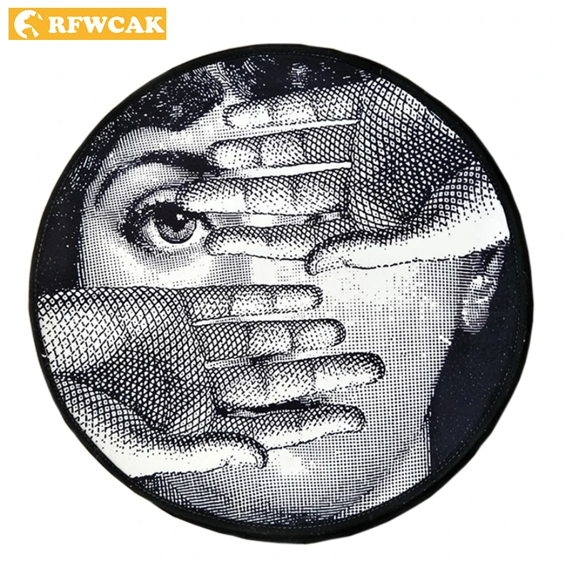 RFWCAK современный Индивидуальный Круглый ковер компьютерный стул коврик для гостиной Детская спальня Противоскользящий коврик Добро пожаловать дверной коврик Домашний декор