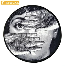 RFWCAK современный Индивидуальный Круглый ковер компьютерный стул коврик для гостиной Детская спальня Противоскользящий коврик Добро пожаловать дверной коврик Домашний декор