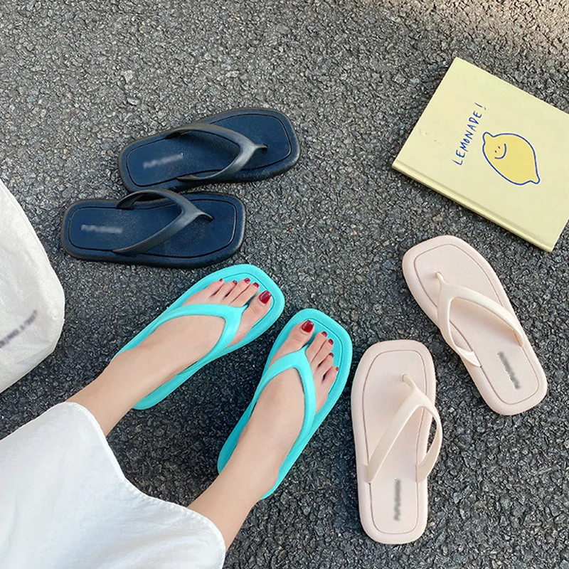 Women's and Men's Soft Non-slip Home Slippers,Indoor and Outdoor Flip Flops Bathroom Beach Slippers Fashion Casual Sandals