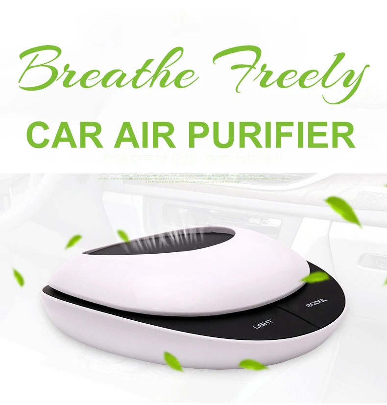 

Air Cleaner Portable Air Purifier Mini Car Home Solar Power Negative Ion Cleaner Filter Home Car Use Anion Multifunction