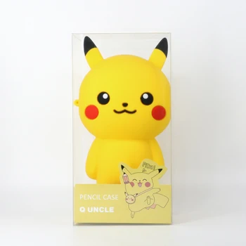 

Kawaii Cartoon PIKA Silicone Pencil Cases Multi-functional Stationery Pen Bags Storage Pencil Box School and Office Supplies