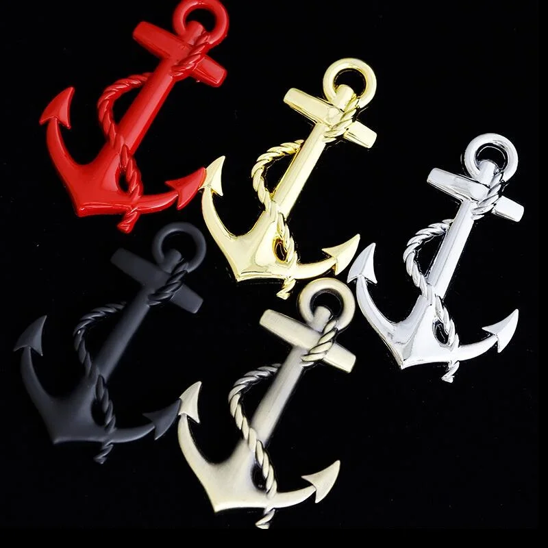 

New Anchor 3D Car Emblems Decorations Badge Sticker Metal Car Auto Motorcycle Totem Automobiles Car Styling Accessories