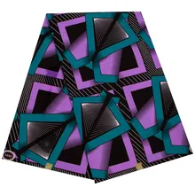 Мягкий хлопок африканская ткань с принтом настоящий голландский воск ткань швейный материал для вечернего платья 6 ярдов Высокое качество Мода