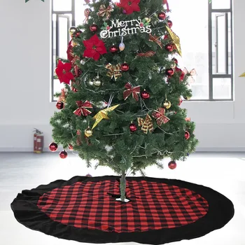 

2021 Xmas Snowman Foot Carpet Tree Skirt Mat Merry Christmas Decoration for Home Tree Skirts New Year Decoration 122CM