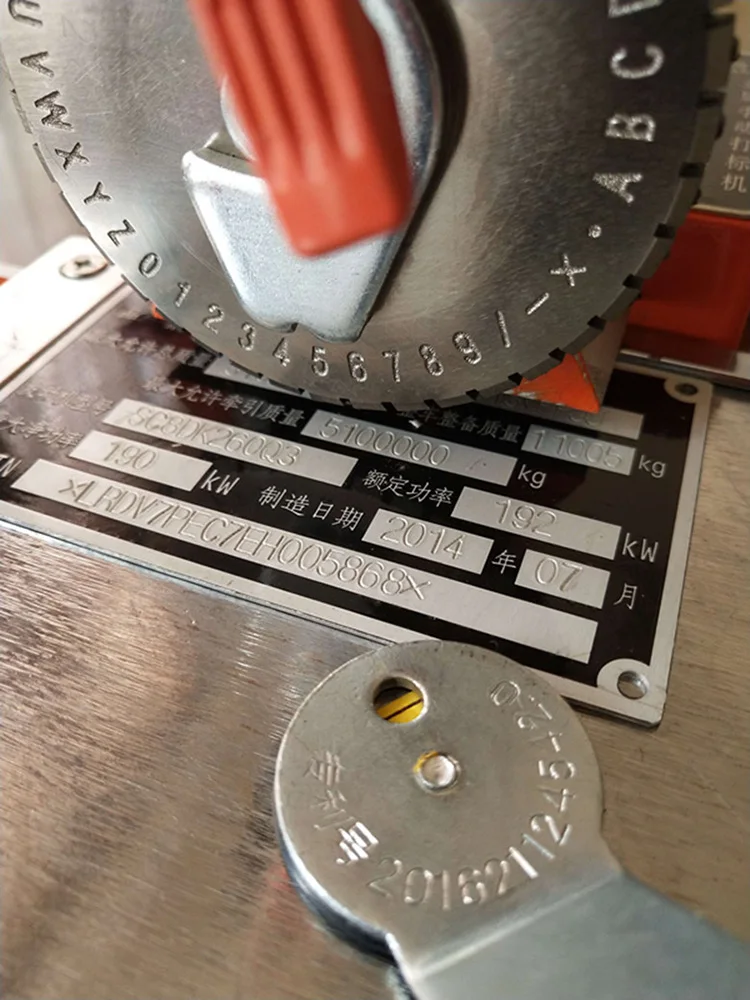 YK-A01 Semi-Automatic Manual Marking Machine Aluminum Labeling Coding Machine Eq