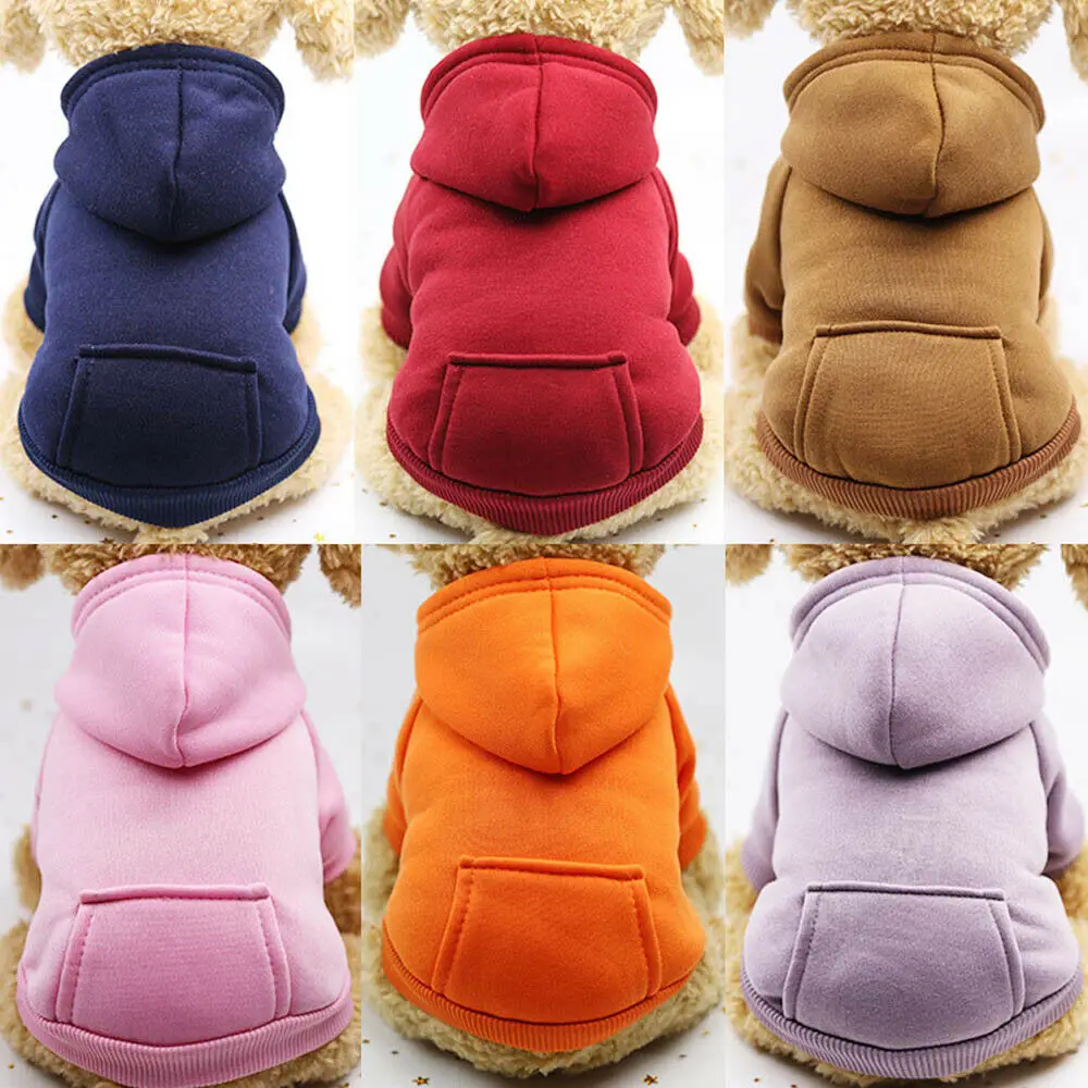

French Bulldog Clothes Sweatshirt With Pocket Autumn Winter Warm Clothing For Small Dogs Pugs Puppy Product