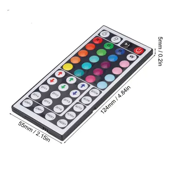 

44 Key 5V USB RF IR Remote Control with Power Adapter RGB Controller Dimmer LED Lights Remoter For LED Lights Strip