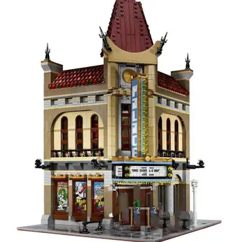 

New Ideas Series The Palace Cinema Model Building Blocks Set Lepining 10232 Classic House Architecture Toys