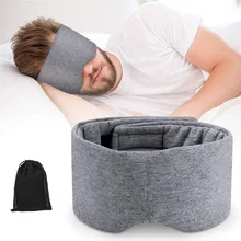 Регулируемое Sleep Aid Eye Mask Gray Sleeping Mask Защита глаз удобные и долговечные сна Очки для путешествий или дома Дек
