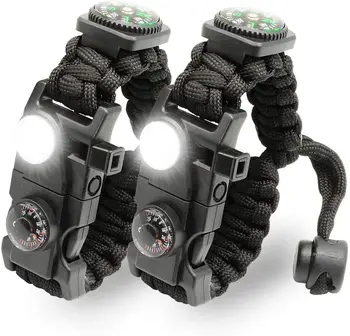 21-in-1 Paracord Survival Bracelet 1