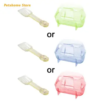 

Small Animals pet pipe toys red set with cover Pet toys Green potty sand pink plastic sand set with cover house potty sand