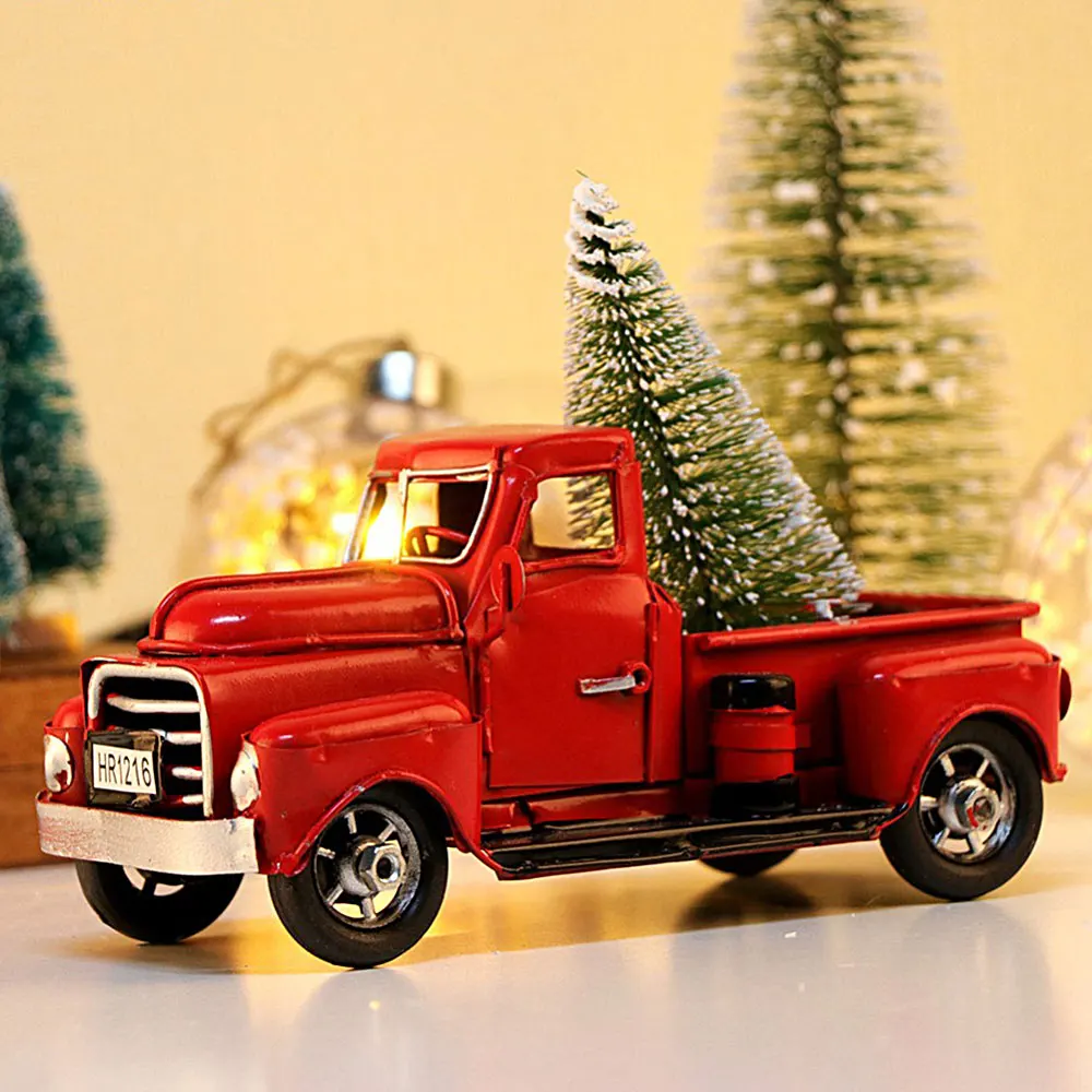 

New Model Car 1:14 Scale Vintage Kids Truck Toys Handmade Carriage Diecasts Toy Vehicle Ornaments Car Model Kids Gifts