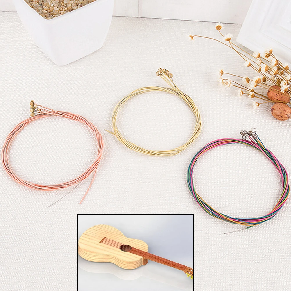 Irin 6pcs/set Rainbow Colorful Guitar Strings Professional Guitar Set
