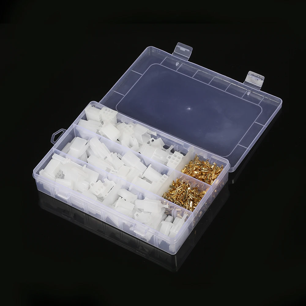 

Hot Total 380PCS/Box 40 Sets Motorcycle Car Auto Electrical 2.8mm 2/3/4/6 Pin Wire Terminal Connectors with Storage Box